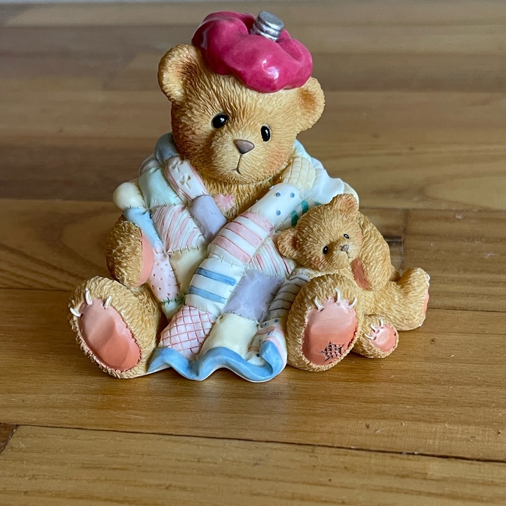 Cherished Teddies Figurine 1997 "Can't Bear To See You Under The Weather" 215856